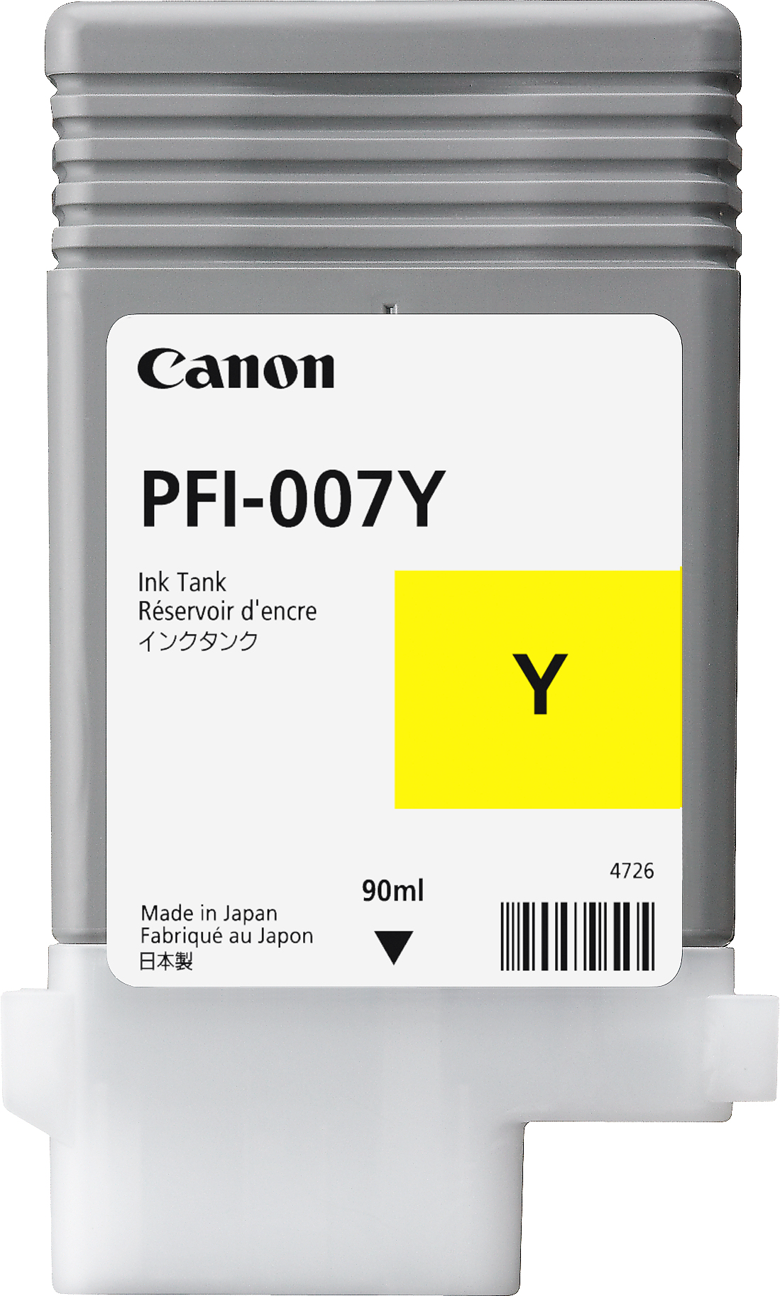 Canon PFI-007Y cartucho de tinta Original Rendimiento estándar Amarillo