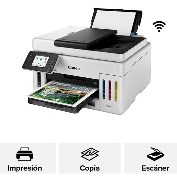 Canon MAXIFY GX6110 Inyección de tinta A4 600 x 1200 DPI 24 ppm Wifi Canon MAXIFY GX6110 Inyección de tinta A4 600 x 1200 DPI 24 ppm Wifi