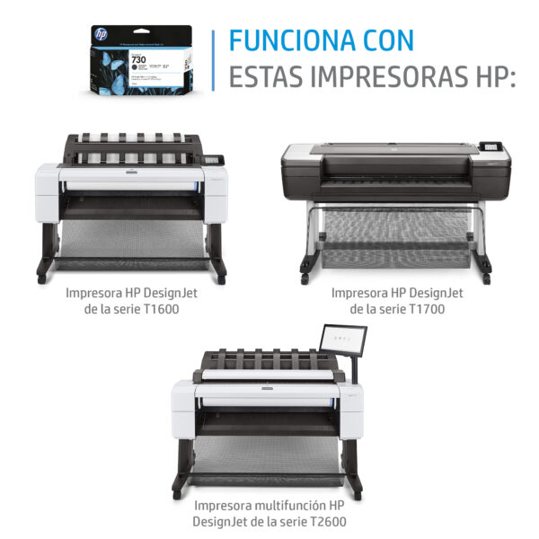 HP Cartucho de tinta DesignJet 730 negro fotográfico de 300 ml HP Cartucho de tinta DesignJet 730 negro fotográfico de 300 ml
