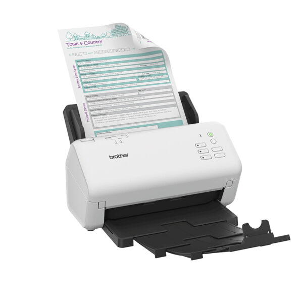 Brother ADS-4300N escaner Escáner con alimentador automático de documentos (ADF) 600 x 600 DPI A4 Negro, Blanco Brother ADS-4300N escaner Escáner con alimentador automático de documentos (ADF) 600 x 600 DPI A4 Negro, Blanco