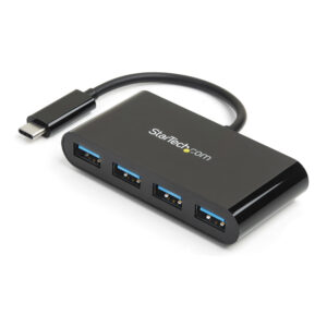 StarTech.com Hub Concentrador USB 3.0 (5Gbps) de 4 Puertos - Ladrón USB-C a 4x USB A - Alimentado por el Bus StarTech.com Hub Concentrador USB 3.0 (5Gbps) de 4 Puertos - Ladrón USB-C a 4x USB A - Alimentado por el Bus
