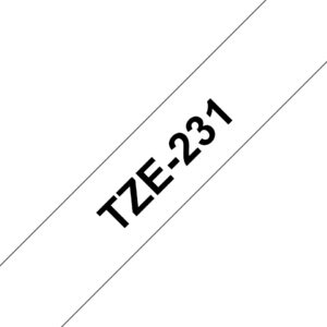 Brother TZE-231 cinta para impresora de etiquetas Negro sobre blanco Brother TZE-231 cinta para impresora de etiquetas Negro sobre blanco