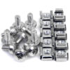 StarTech.com Paquete de 50 Tornillos M6 12mm, Tuercas de Jaula Cuadradas y Herramienta de Instalación - Kit de Montaje de Hardware Para Rack de Servidores 19" o 10", Armarios y Racks - Plata - TAA