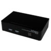 StarTech.com Conmutador Switch Profesional KVM 2 Puertos Vídeo DisplayPort - USB con Audio - 2560x1600