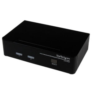 StarTech.com Conmutador Switch Profesional KVM 2 Puertos Vídeo DisplayPort - USB con Audio - 2560x1600