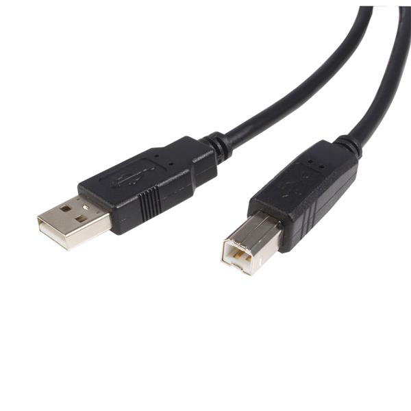 StarTech.com Cable USB de 4,5m para Impresora - 1x USB A Macho - 1x USB B Macho - Adaptador Negro