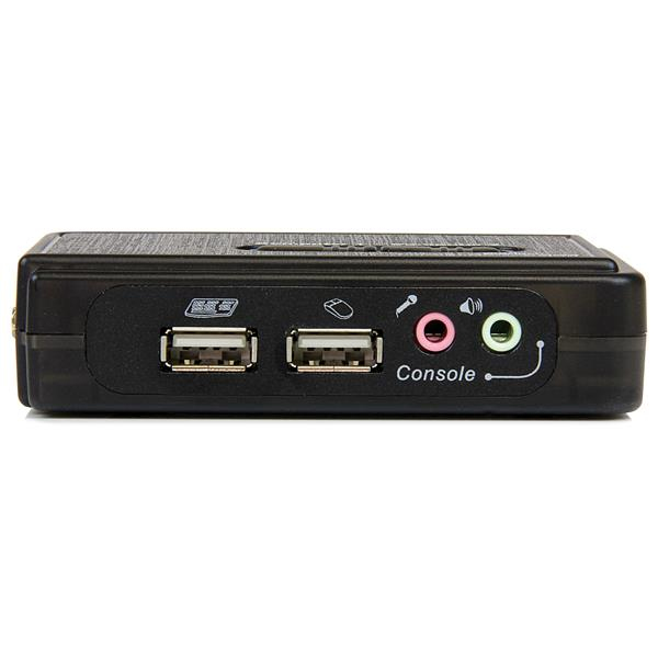 StarTech.com Juego de Conmutador KVM de 2 puertos con todo incluido - USB - Audio y Vídeo VGA