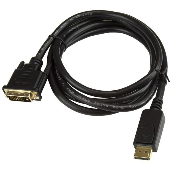 StarTech.com Cable 1,8m Adaptador de Vídeo DisplayPort a DVI - Conversor DP - Hasta 1920x1200 - Pasivo