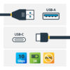 StarTech.com Cable de Carga y Sincronización USB-A a USB-C de 1m - Cable USB de 10Gbps - Cable de Datos USB-A a USB Tipo C - M/M - Negro