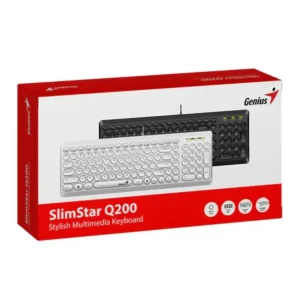 GENIUS TECLADO PC USB SLIMSTAR Q200/ BLANCO