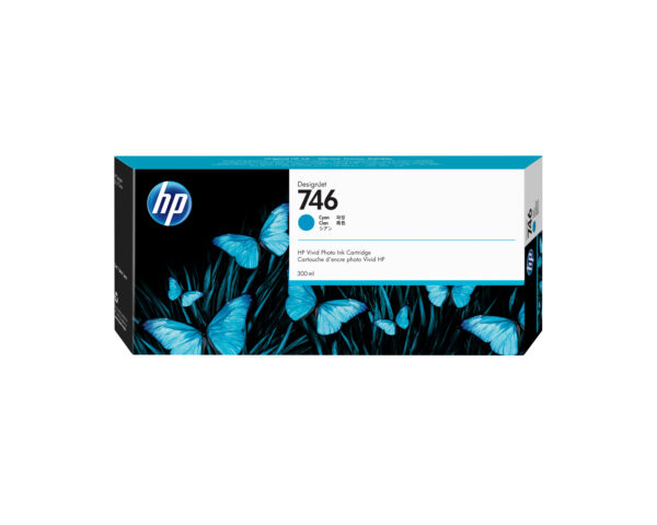 HP Cartucho de tinta cian DesignJet 746 de 300 ml HP Cartucho de tinta cian DesignJet 746 de 300 ml