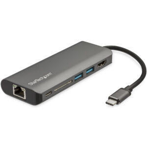 StarTech.com Adaptador Multipuertos USB-C - Docking Station Portátil USB Tipo C a HDMI de 4K - Hub Ladrón USB 3.0 de 2 Puertos - Lector de Tarjetas SD/SDHC - GbE - PD 3.0 de 60W Pass-Through - Mini Dock de Viajes USBC - Thunderbolt 3/USB-C StarTech.com Adaptador Multipuertos USB-C - Docking Station Portátil USB Tipo C a HDMI de 4K - Hub Ladrón USB 3.0 de 2 Puertos - Lector de Tarjetas SD/SDHC - GbE - PD 3.0 de 60W Pass-Through - Mini Dock de Viajes USBC - Thunderbolt 3/USB-C