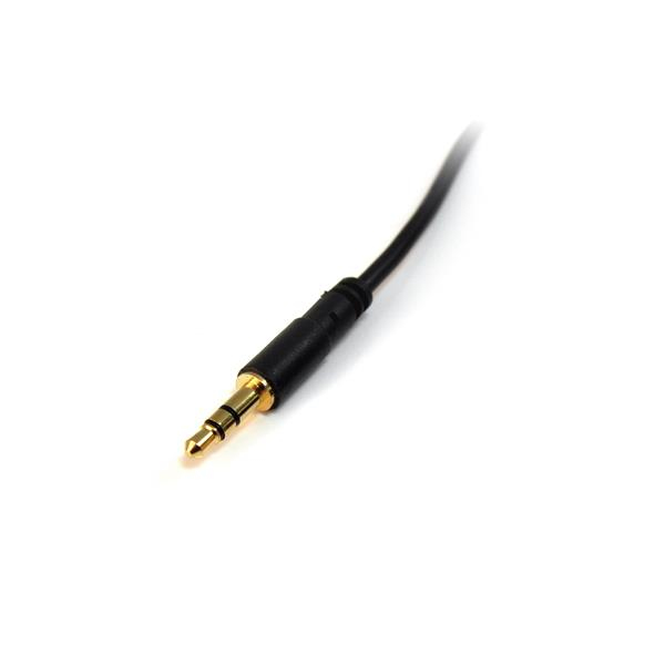 StarTech.com Cable Delgado de 91cm de Audio Estéreo Conector Mini Jack 3,5mm - Plug TRRS - Macho a Macho StarTech.com Cable Delgado de 91cm de Audio Estéreo Conector Mini Jack 3,5mm - Plug TRRS - Macho a Macho