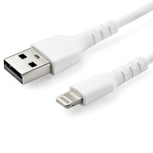 StarTech.com Cable Resistente USB-A a Lightning de 2 m Blanco - Cable de Alimentación y Sincronización USB Tipo A a Lightning con Fibra de Aramida Robusta - Con Certificación MFi de Apple - iPad/iPhone 12 StarTech.com Cable Resistente USB-A a Lightning de 2 m Blanco - Cable de Alimentación y Sincronización USB Tipo A a Lightning con Fibra de Aramida Robusta - Con Certificación MFi de Apple - iPad/iPhone 12