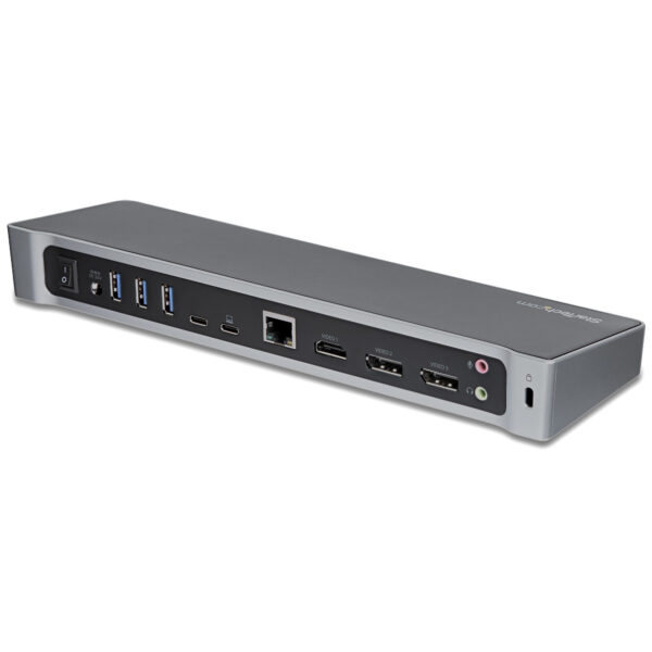Docking Station StarTech USB-C Triple Monitor 4K con Power Delivery 100W Docking Station StarTech USB-C Triple Monitor 4K con Power Delivery 100W