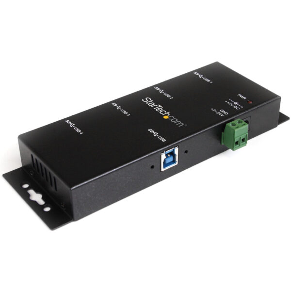 StarTech.com Hub Concentrador USB 3.0 de 4 Puertos - 5Gbps - Ladrón USB-A Industrial de Metal - de Montaje en Carril DIN, Pared o Escritorio - Hub de Expansión TAA StarTech.com Hub Concentrador USB 3.0 de 4 Puertos - 5Gbps - Ladrón USB-A Industrial de Metal - de Montaje en Carril DIN, Pared o Escritorio - Hub de Expansión TAA