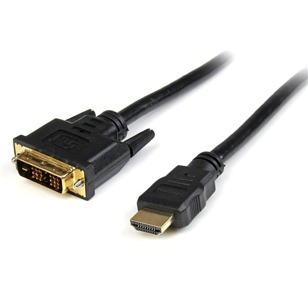 StarTech.com Cable HDMI a DVI 3m - DVI-D Macho - HDMI Macho - Adaptador - Negro StarTech.com Cable HDMI a DVI 3m - DVI-D Macho - HDMI Macho - Adaptador - Negro