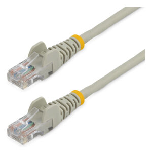StarTech.com Cable de Red de 0,5m Gris Cat5e Ethernet RJ45 sin Enganches StarTech.com Cable de Red de 0,5m Gris Cat5e Ethernet RJ45 sin Enganches