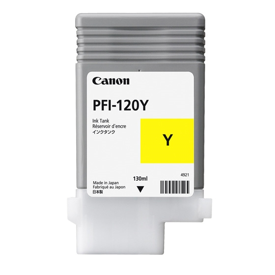 Canon PFI-120Y cartucho de tinta 1 pieza(s) Original Amarillo Canon PFI-120Y cartucho de tinta 1 pieza(s) Original Amarillo