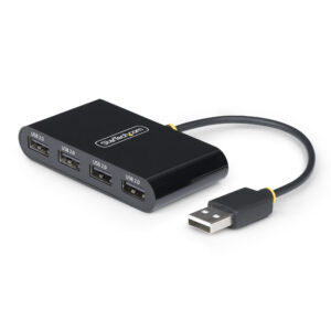 StarTech.com Hub USB 2.0 de 4 Puertos - Ladrón USB Alimentado por el Bus - 480Mbps - Hub Portátil Externo USB - Multiplicador USB - Protección de Sobrecorriente StarTech.com Hub USB 2.0 de 4 Puertos - Ladrón USB Alimentado por el Bus - 480Mbps - Hub Portátil Externo USB - Multiplicador USB - Protección de Sobrecorriente