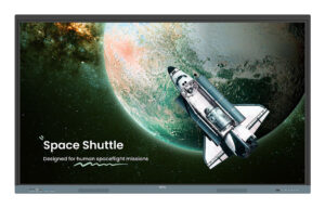 BenQ RE6504 Panel plano interactivo 165,1 cm (65") 450 cd / m² 4K Ultra HD Negro, Gris Pantalla táctil Procesador incorporado Android