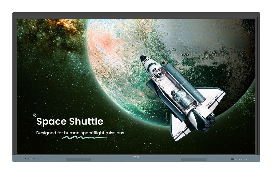 BenQ RE7504 Panel plano interactivo 190,5 cm (75") 450 cd / m² 4K Ultra HD Negro, Gris Pantalla táctil Procesador incorporado Android