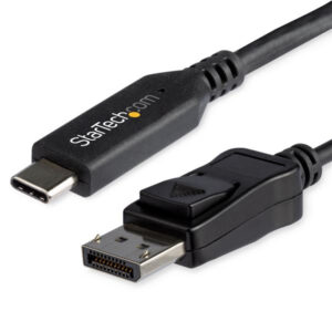 StarTech.com CDP2DP146B adaptador de cable de vídeo 1,8 m USB Tipo C DisplayPort Negro StarTech.com CDP2DP146B adaptador de cable de vídeo 1,8 m USB Tipo C DisplayPort Negro