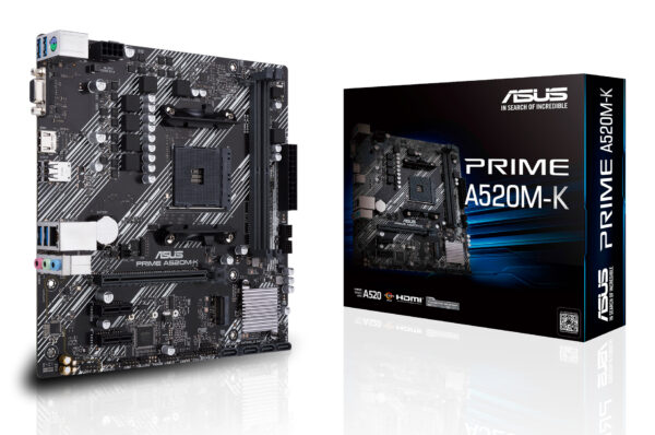 ASUS PRIME A520M-K AMD A520 Zócalo AM4 micro ATX ASUS PRIME A520M-K AMD A520 Zócalo AM4 micro ATX