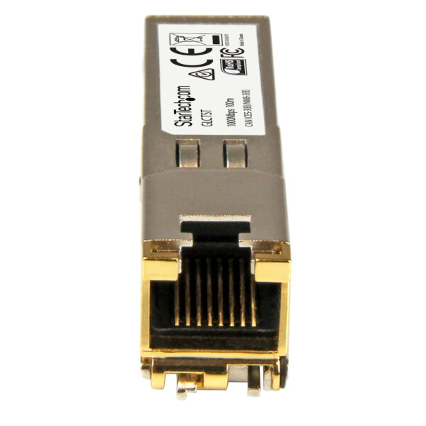 StarTech.com Módulo Transceptor SFP Compatible con Cisco GLC-T - 1000BASE-T - SFP a RJ45 Cat6 / Cat5e - SFP Ethernet Gigabit de 1Gb - RJ45 - 100m - Cisco Firepower, ASR920, IE2000 StarTech.com Módulo Transceptor SFP Compatible con Cisco GLC-T - 1000BASE-T - SFP a RJ45 Cat6 / Cat5e - SFP Ethernet Gigabit de 1Gb - RJ45 - 100m - Cisco Firepower, ASR920, IE2000