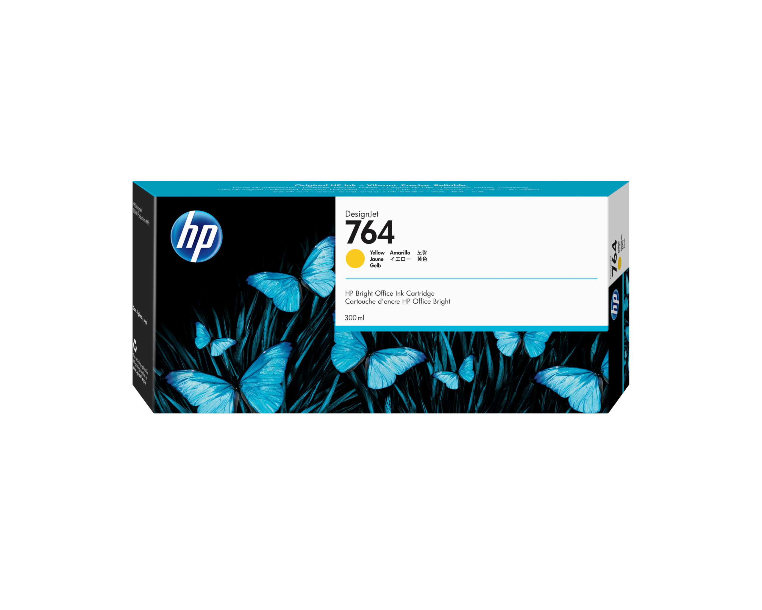 HP Cartucho de tinta DesignJet 764 amarillo de 300 ml