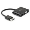 StarTech.com Adaptador DisplayPort a HDMI VGA - Dongle Convertidor DisplayPort 1.2 HBR2 a HDMI 2.0 (4K 60Hz) o VGA 1080p - Adaptador DP a Monitor HDMI o VGA - Adaptador de Vídeo Digital StarTech.com Adaptador DisplayPort a HDMI VGA - Dongle Convertidor DisplayPort 1.2 HBR2 a HDMI 2.0 (4K 60Hz) o VGA 1080p - Adaptador DP a Monitor HDMI o VGA - Adaptador de Vídeo Digital