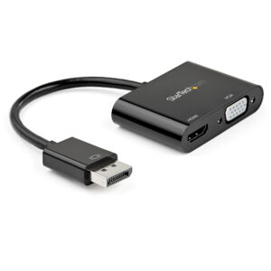 StarTech.com Adaptador DisplayPort a HDMI VGA - Dongle Convertidor DisplayPort 1.2 HBR2 a HDMI 2.0 (4K 60Hz) o VGA 1080p - Adaptador DP a Monitor HDMI o VGA - Adaptador de Vídeo Digital StarTech.com Adaptador DisplayPort a HDMI VGA - Dongle Convertidor DisplayPort 1.2 HBR2 a HDMI 2.0 (4K 60Hz) o VGA 1080p - Adaptador DP a Monitor HDMI o VGA - Adaptador de Vídeo Digital