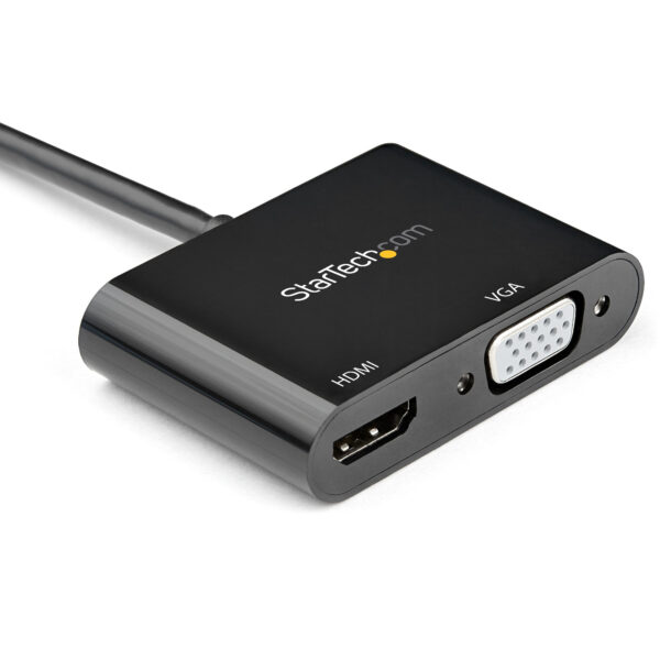 StarTech.com Adaptador DisplayPort a HDMI VGA - Dongle Convertidor DisplayPort 1.2 HBR2 a HDMI 2.0 (4K 60Hz) o VGA 1080p - Adaptador DP a Monitor HDMI o VGA - Adaptador de Vídeo Digital StarTech.com Adaptador DisplayPort a HDMI VGA - Dongle Convertidor DisplayPort 1.2 HBR2 a HDMI 2.0 (4K 60Hz) o VGA 1080p - Adaptador DP a Monitor HDMI o VGA - Adaptador de Vídeo Digital