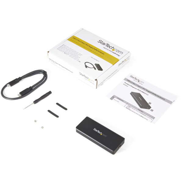 StarTech.com Caja USB 3.1 Gen 2 (10Gbps) para Unidades SSD NVMe M.2 - Resistente al Agua y el Polvo - IP67 StarTech.com Caja USB 3.1 Gen 2 (10Gbps) para Unidades SSD NVMe M.2 - Resistente al Agua y el Polvo - IP67