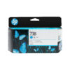 HP Cartucho de tinta cian DesignJet 738 de 130 ml HP Cartucho de tinta cian DesignJet 738 de 130 ml