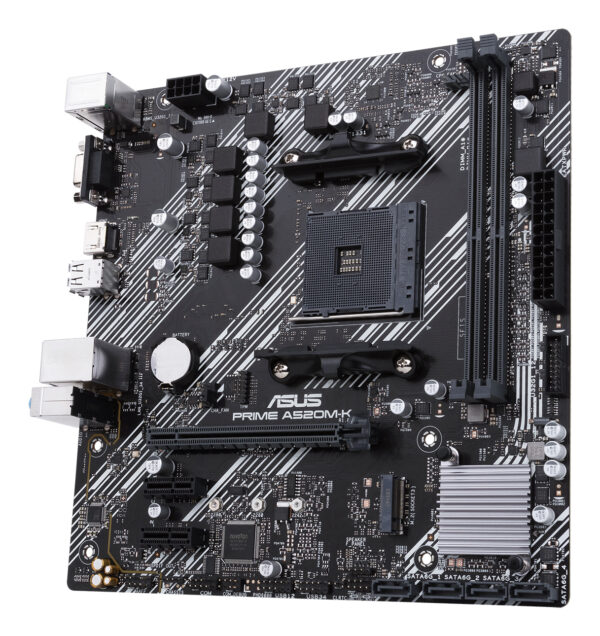 ASUS PRIME A520M-K AMD A520 Zócalo AM4 micro ATX ASUS PRIME A520M-K AMD A520 Zócalo AM4 micro ATX