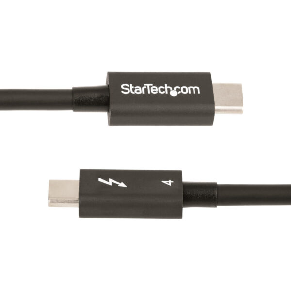 StarTech.com Cable de 1m Thunderbolt 4 - 40Gbps - PD 100W - Vídeo 4K/8K - Cable Thunderbolt 4 con Certificación Intel - Compatible con USB4/Thunderbolt 3/USB 3.2/USB Tipo C/DisplayPort StarTech.com Cable de 1m Thunderbolt 4 - 40Gbps - PD 100W - Vídeo 4K/8K - Cable Thunderbolt 4 con Certificación Intel - Compatible con USB4/Thunderbolt 3/USB 3.2/USB Tipo C/DisplayPort