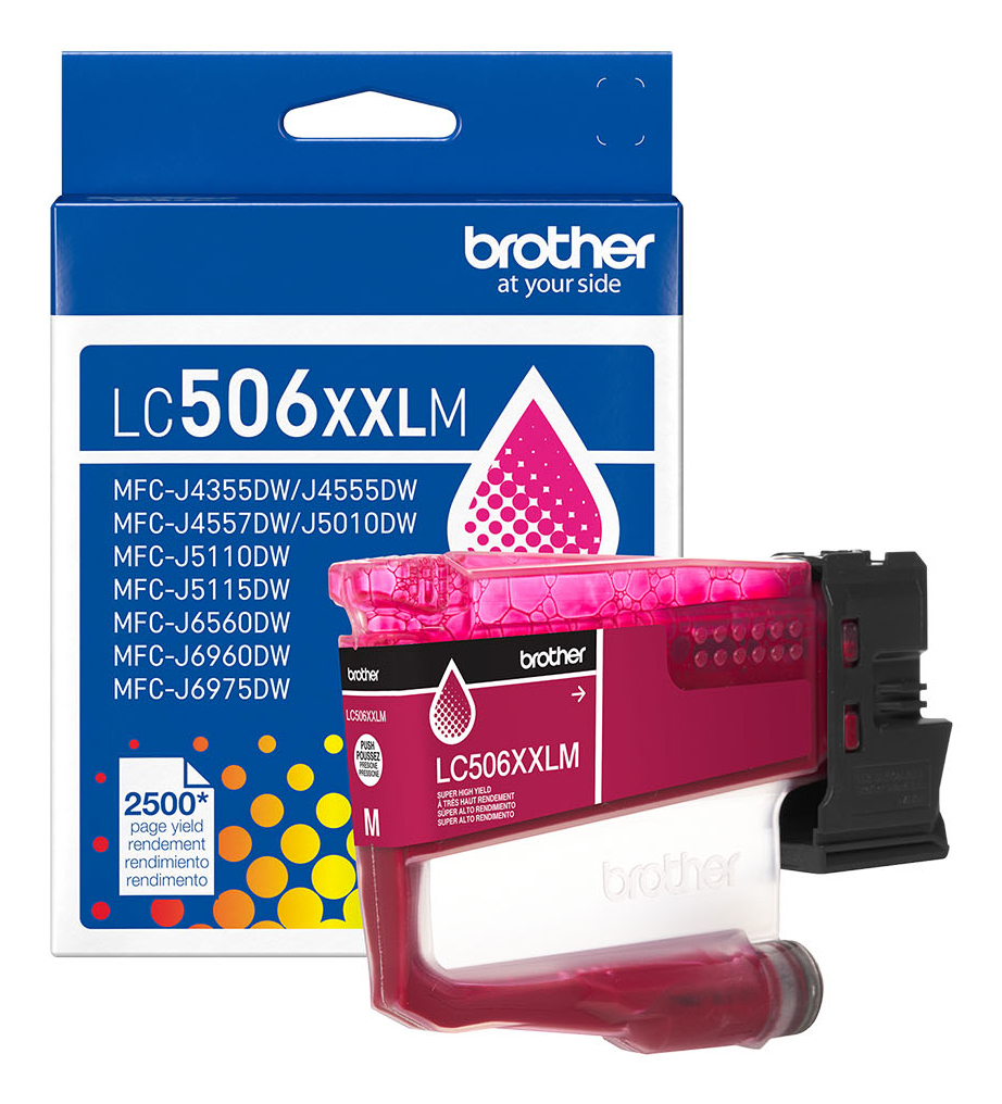 Brother LC506XXLMS cartucho de tinta 1 pieza(s) Original Extra (Súper) alto rendimiento Magenta