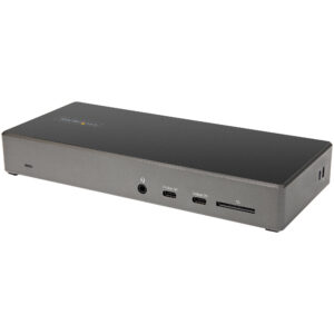 StarTech.com Dock USB-C - Docking Station USB Tipo C para 3 Monitores de 4K - con 100W de Entrega de Alimentación PD - Modo Alt DP 1.4 y DSC - 2x DisplayPort 1.4/HDMI 2.0 - 6xUSB - Windows o Chrome StarTech.com Dock USB-C - Docking Station USB Tipo C para 3 Monitores de 4K - con 100W de Entrega de Alimentación PD - Modo Alt DP 1.4 y DSC - 2x DisplayPort 1.4/HDMI 2.0 - 6xUSB - Windows o Chrome