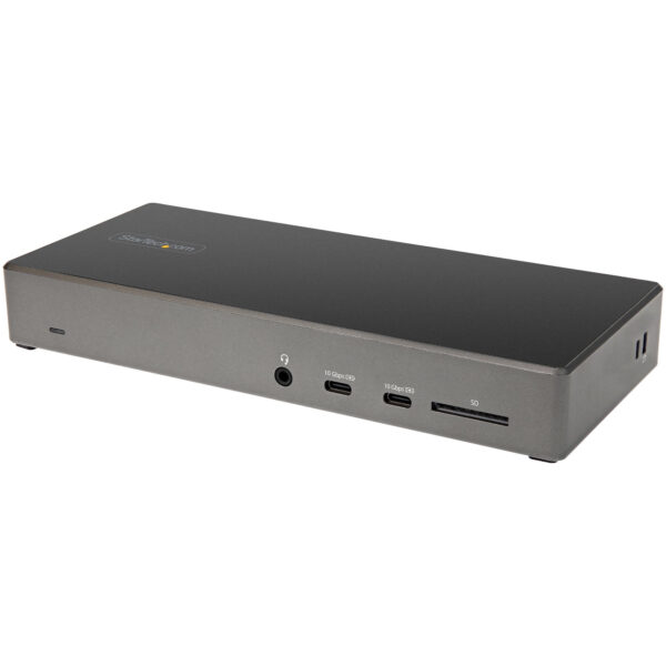 StarTech.com Dock USB-C - Docking Station USB Tipo C para 3 Monitores de 4K - con 100W de Entrega de Alimentación PD - Modo Alt DP 1.4 y DSC - 2x DisplayPort 1.4/HDMI 2.0 - 6xUSB - Windows o Chrome StarTech.com Dock USB-C - Docking Station USB Tipo C para 3 Monitores de 4K - con 100W de Entrega de Alimentación PD - Modo Alt DP 1.4 y DSC - 2x DisplayPort 1.4/HDMI 2.0 - 6xUSB - Windows o Chrome