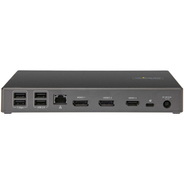 StarTech.com Dock USB-C - Docking Station USB Tipo C para 3 Monitores de 4K - con 100W de Entrega de Alimentación PD - Modo Alt DP 1.4 y DSC - 2x DisplayPort 1.4/HDMI 2.0 - 6xUSB - Windows o Chrome StarTech.com Dock USB-C - Docking Station USB Tipo C para 3 Monitores de 4K - con 100W de Entrega de Alimentación PD - Modo Alt DP 1.4 y DSC - 2x DisplayPort 1.4/HDMI 2.0 - 6xUSB - Windows o Chrome