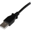 StarTech.com Cable Adaptador USB 2m para Impresora Acodado - 1x USB A Macho - 1x USB B Macho en Ángulo Derecho