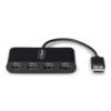 StarTech.com Hub USB 2.0 de 4 Puertos - Ladrón USB Alimentado por el Bus - 480Mbps - Hub Portátil Externo USB - Multiplicador USB - Protección de Sobrecorriente StarTech.com Hub USB 2.0 de 4 Puertos - Ladrón USB Alimentado por el Bus - 480Mbps - Hub Portátil Externo USB - Multiplicador USB - Protección de Sobrecorriente