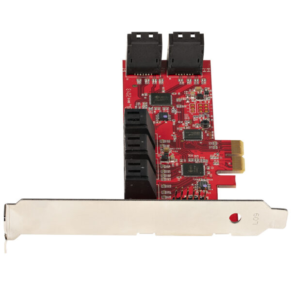 StarTech.com Tarjeta PCIe Controladora SATA de 10 Puertos - Tarjeta de Expansión PCI Express SATA - 6Gbps - Perfil Bajo/Completo - Conectores SATA Apilados - ASM1062 sin RAID StarTech.com Tarjeta PCIe Controladora SATA de 10 Puertos - Tarjeta de Expansión PCI Express SATA - 6Gbps - Perfil Bajo/Completo - Conectores SATA Apilados - ASM1062 sin RAID