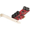 StarTech.com Tarjeta PCIe Controladora SATA de 10 Puertos - Tarjeta de Expansión PCI Express SATA - 6Gbps - Perfil Bajo/Completo - Conectores SATA Apilados - ASM1062 sin RAID StarTech.com Tarjeta PCIe Controladora SATA de 10 Puertos - Tarjeta de Expansión PCI Express SATA - 6Gbps - Perfil Bajo/Completo - Conectores SATA Apilados - ASM1062 sin RAID