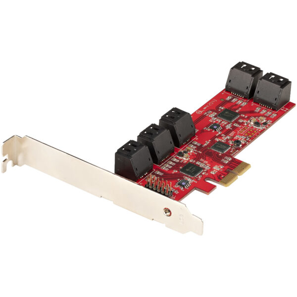 StarTech.com Tarjeta PCIe Controladora SATA de 10 Puertos - Tarjeta de Expansión PCI Express SATA - 6Gbps - Perfil Bajo/Completo - Conectores SATA Apilados - ASM1062 sin RAID StarTech.com Tarjeta PCIe Controladora SATA de 10 Puertos - Tarjeta de Expansión PCI Express SATA - 6Gbps - Perfil Bajo/Completo - Conectores SATA Apilados - ASM1062 sin RAID