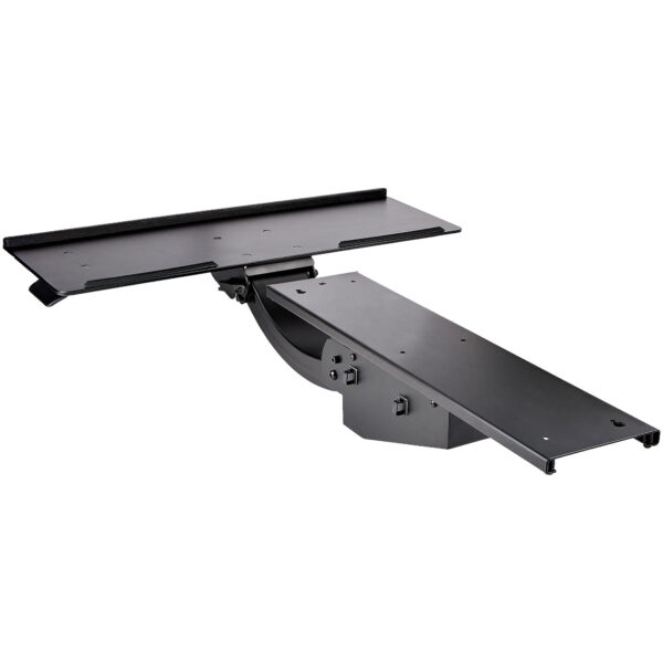 StarTech.com Bandeja para Teclado y Ratón para Debajo del Escritorio - de 30cm x 78cm - de Altura Ajustable - Soporte Ergonómico para Teclado y Mouse con Soporte para las Muñecas - Giro e Inclinación