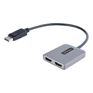 StarTech.com Hub Concentrador MST DisplayPort a 2 Puertos HDMI - HDMI Doble de 4K a 60Hz - Adaptador Multimonitor DisplayPort con Cable de 30cm - Ladrón MST DP 1.4 DSC HBR3 - Divisor StarTech.com Hub Concentrador MST DisplayPort a 2 Puertos HDMI - HDMI Doble de 4K a 60Hz - Adaptador Multimonitor DisplayPort con Cable de 30cm - Ladrón MST DP 1.4 DSC HBR3 - Divisor