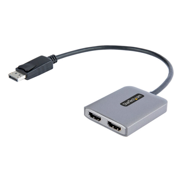 StarTech.com Hub Concentrador MST DisplayPort a 2 Puertos HDMI - HDMI Doble de 4K a 60Hz - Adaptador Multimonitor DisplayPort con Cable de 30cm - Ladrón MST DP 1.4 DSC HBR3 - Divisor StarTech.com Hub Concentrador MST DisplayPort a 2 Puertos HDMI - HDMI Doble de 4K a 60Hz - Adaptador Multimonitor DisplayPort con Cable de 30cm - Ladrón MST DP 1.4 DSC HBR3 - Divisor