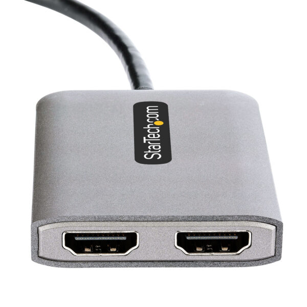 StarTech.com Hub Concentrador MST DisplayPort a 2 Puertos HDMI - HDMI Doble de 4K a 60Hz - Adaptador Multimonitor DisplayPort con Cable de 30cm - Ladrón MST DP 1.4 DSC HBR3 - Divisor StarTech.com Hub Concentrador MST DisplayPort a 2 Puertos HDMI - HDMI Doble de 4K a 60Hz - Adaptador Multimonitor DisplayPort con Cable de 30cm - Ladrón MST DP 1.4 DSC HBR3 - Divisor